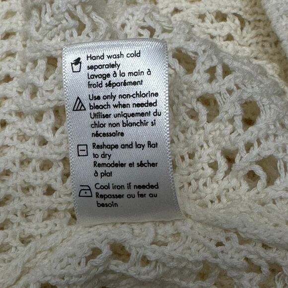 NWTs L*SPACE Sofia Cover-Up Button Down Cardigan in cream (L) - Picture 12 of 12